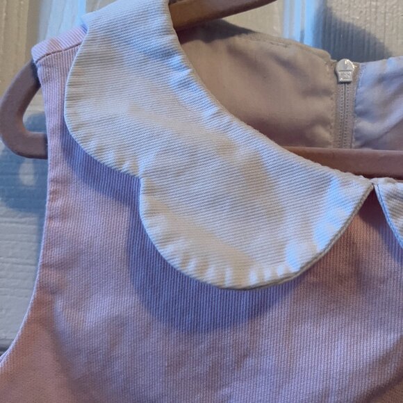 Girl's Florence Eiseman Sleeveless Scalloped Collared Castle Dress - Picture 2 of 7